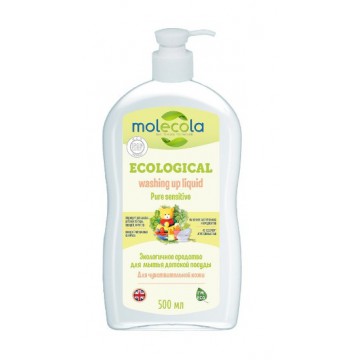 Molecola. Средство для мытья посуды Pure Sensitive для чувствительной кожи, экологичное 500 мл.
