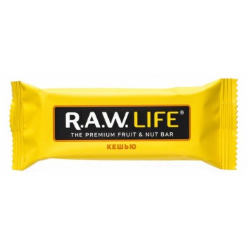 R.A.W LIFE. Орехово-фруктовый батончик "Кешью", 47 гр.