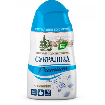 Bionova. Жидкий подсластитель "Сукралоза Premium", 80 гр.