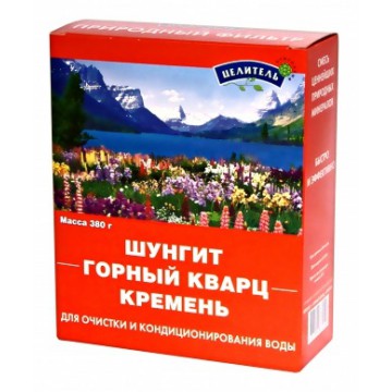 Природный целитель. Энергетическая смесь "Шунгит, Горный кварц, Кремень", 380 г