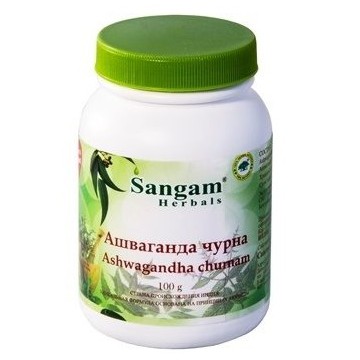 Sangam Herbals. Ашваганда Чурна, 100 г