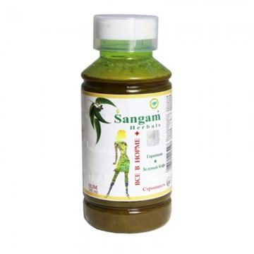 Sangam Herbals. Сок "Все в норме +" с соком гарсинии и зеленого кофе, 500 мл