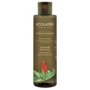 Ecolatier. Бальзам для волос "Интенсивное укрепление и Рост" Organic Aloe Vera, 250 мл
