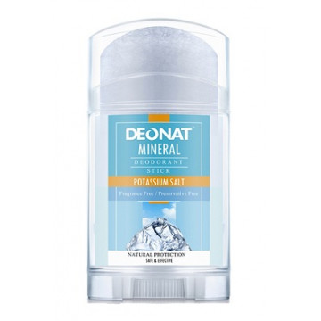 Deonat. Дезодорант-кристалл калиевый чистый, плавленый, стик, плоский, twist-up, 100 г
