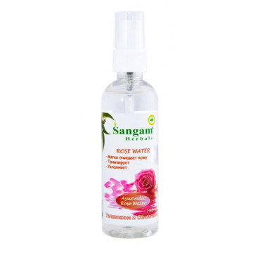 Sangam Herbals. Розовая вода спрей, 100 мл