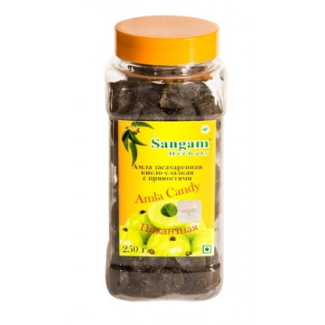 Sangam Herbals. Амла засахаренная кисло-сладкая, 250 г