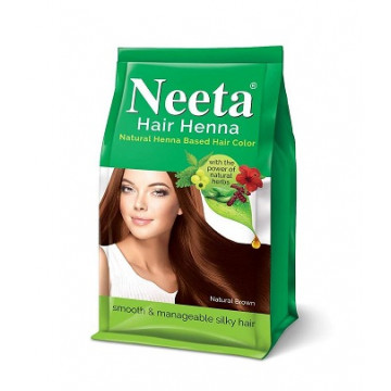 Neeta Hair Henna. Краска на основе хны, цвет коричневый натуральный