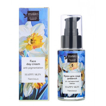 МиКо. Дневной крем для лица от пигментных пятен Happy skin Narcissus 30 мл