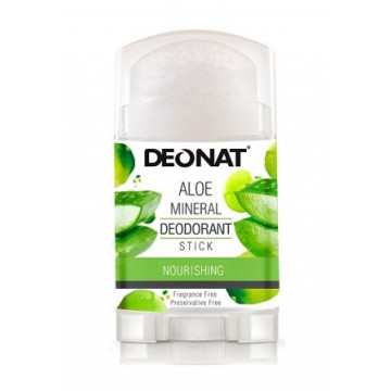 Deonat. Минеральный дезодорант Кристалл вывинчивающийся (twist-up), Алое,100 г