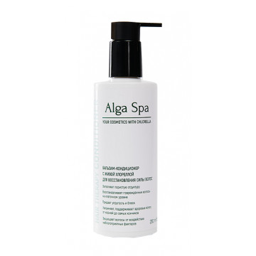 Alga Spa. Бальзам-кондиционер с живой хлореллой для восстановления волос, 250 мл