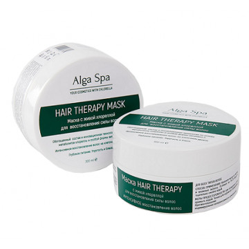 Alga Spa. Маска для восстановления силы волос с живой хлореллой 300 мл