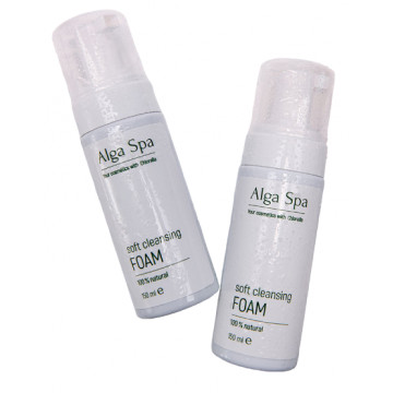 Alga Spa. Мягкая пенка для умывания на основе живой суспензии микроводоросли Chlorella, 150 мл