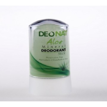 Deonat. Минеральный дезодорант Кристалл "ДеоНат"с алое и глицерином, 60 гр.