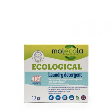 Molecola. Стиральный порошок для белого и цветного детского белья экологичный 1200 гр.
