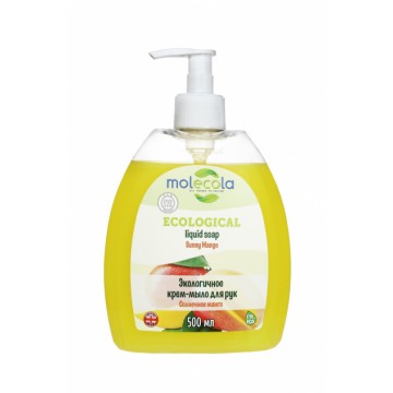 Molecоla. Жидкое мыло для рук Солнечное манго, экологичное 500 мл.